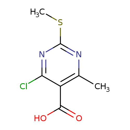 4-chloro-6-methyl-2-(methylsulfanyl)pyrimidine-5-carboxylicacid