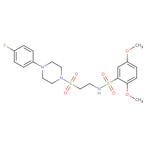 N-(2-{[4-(4-fluorophenyl)piperazin-1-yl]sulfonyl}ethyl)-2,5-dimethoxybenzene-1-sulfonamide