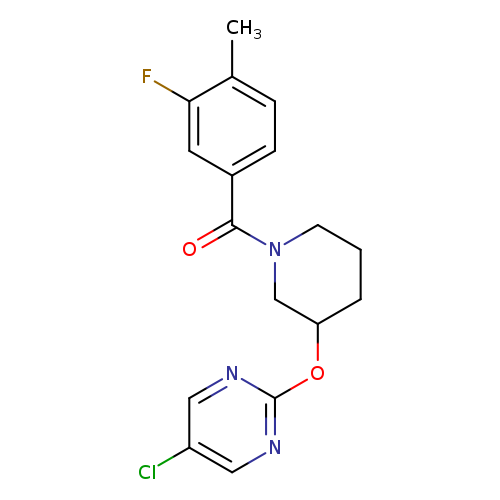 5-chloro-2-{[1-(3-fluoro-4-methylbenzoyl)piperidin-3-yl]oxy}pyrimidine