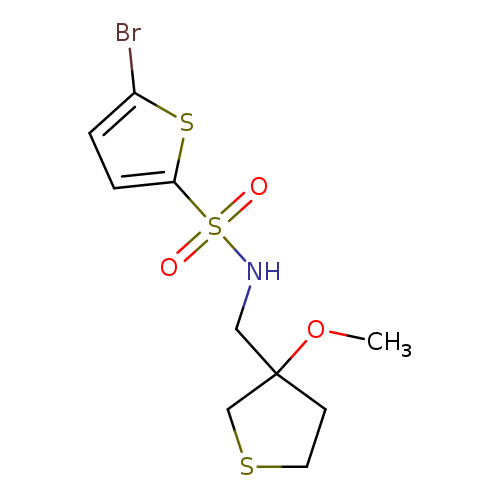 5-bromo-N-[(3-methoxythiolan-3-yl)methyl]thiophene-2-sulfonamide