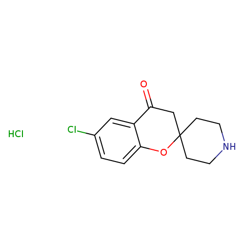 Spiro[2H-1-benzopyran-2,4'-piperidin]-4(3H)-one, 6-chloro-, HCl