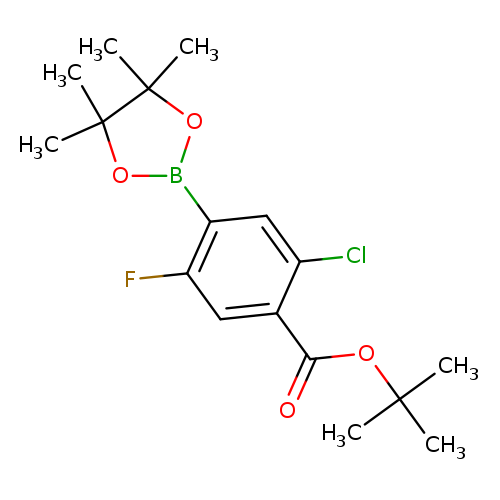 Benzoic acid, 2-chloro-5-fluoro-4-(4,4,5,5-tetramethyl-1,3,2-dioxaborolan-2-yl)-, 1,1-dimethylethyl ester