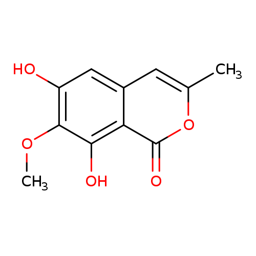 1H-2-Benzopyran-1-one, 6,8-dihydroxy-7-methoxy-3-methyl-
