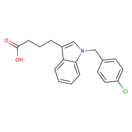 4-{1-[(4-chlorophenyl)methyl]-1H-indol-3-yl}butanoic acid