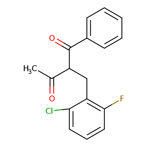 2-[(2-chloro-6-fluorophenyl)methyl]-1-phenylbutane-1,3-dione