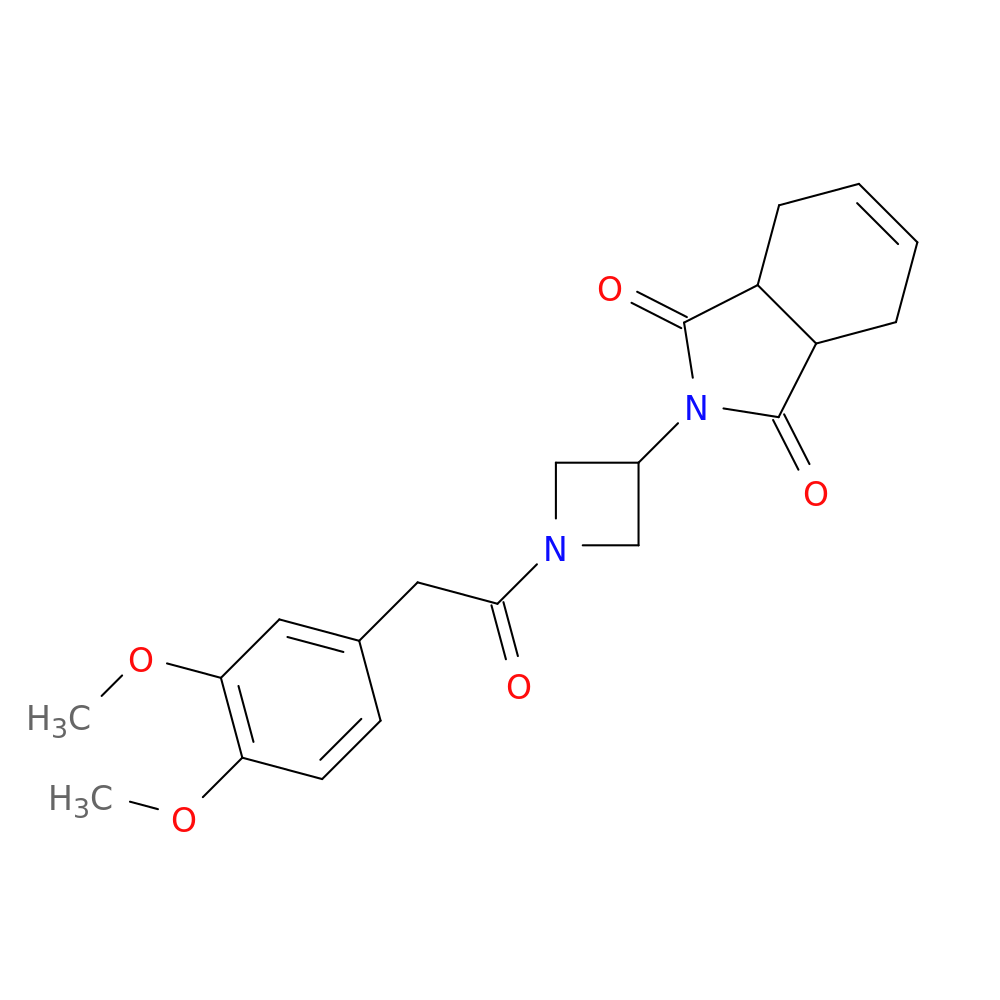 2-{1-[2-(3,4-dimethoxyphenyl)acetyl]azetidin-3-yl}-2,3,3a,4,7,7a-hexahydro-1H-isoindole-1,3-dione