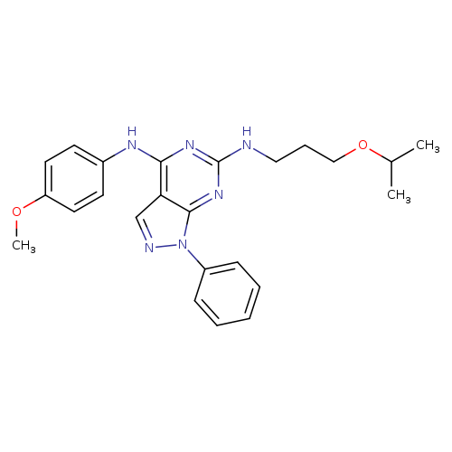 N4-(4-methoxyphenyl)-1-phenyl-N6-[3-(propan-2-yloxy)propyl]-1H-pyrazolo[3,4-d]pyrimidine-4,6-diamine