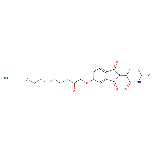 N-[2-(2-aminoethoxy)ethyl]-2-{[2-(2,6-dioxopiperidin-3-yl)-1,3-dioxo-2,3-dihydro-1H-isoindol-5-yl]oxy}acetamide hydrochloride