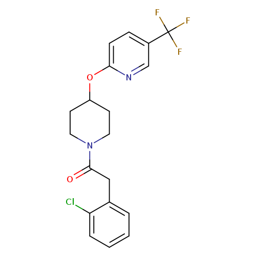2-(2-chlorophenyl)-1-(4-{[5-(trifluoromethyl)pyridin-2-yl]oxy}piperidin-1-yl)ethan-1-one