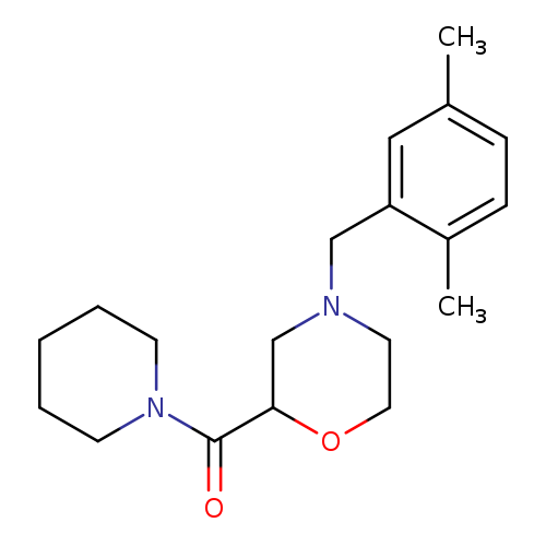 4-[(2,5-dimethylphenyl)methyl]-2-(piperidine-1-carbonyl)morpholine