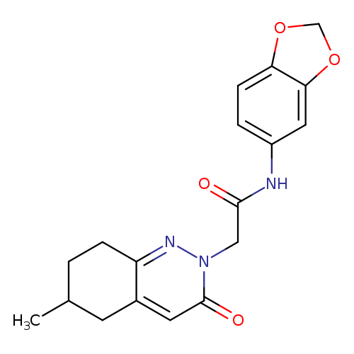 N-(2H-1,3-benzodioxol-5-yl)-2-(6-methyl-3-oxo-2,3,5,6,7,8-hexahydrocinnolin-2-yl)acetamide