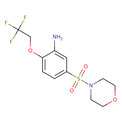 5-(morpholine-4-sulfonyl)-2-(2,2,2-trifluoroethoxy)aniline