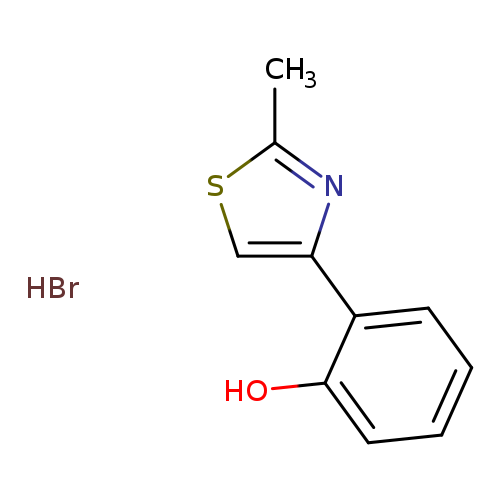 2-(2-methyl-1,3-thiazol-4-yl)phenol hydrobromide