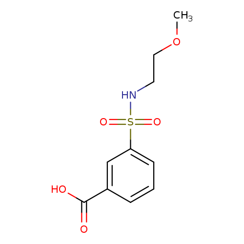 3-[(2-methoxyethyl)sulfamoyl]benzoic acid