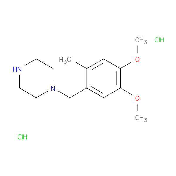 1-[(4,5-dimethoxy-2-methylphenyl)methyl]piperazine dihydrochloride