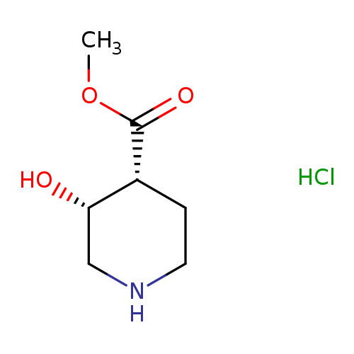 rac-methyl (3R,4R)-3-hydroxypiperidine-4-carboxylate hydrochloride, cis