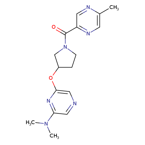 N,N-dimethyl-6-{[1-(5-methylpyrazine-2-carbonyl)pyrrolidin-3-yl]oxy}pyrazin-2-amine