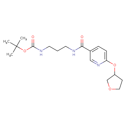 tert-butyl N-(3-{[6-(oxolan-3-yloxy)pyridin-3-yl]formamido}propyl)carbamate