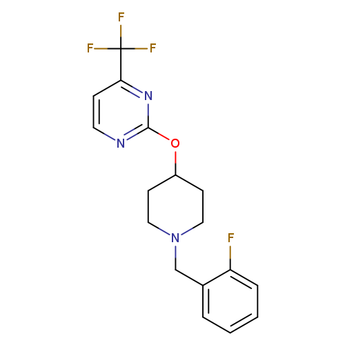 2-({1-[(2-fluorophenyl)methyl]piperidin-4-yl}oxy)-4-(trifluoromethyl)pyrimidine