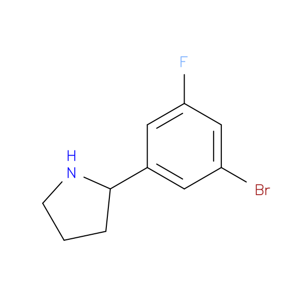 2-(3-Bromo-5-fluorophenyl)pyrrolidine