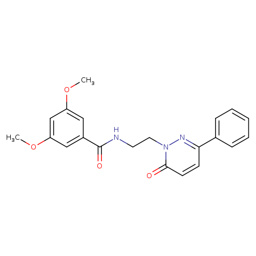 3,5-dimethoxy-N-[2-(6-oxo-3-phenyl-1,6-dihydropyridazin-1-yl)ethyl]benzamide