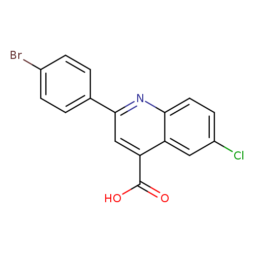 2-(4-BROMOPHENYL)-6-CHLOROQUINOLINE-4-CARBOXYLICACID