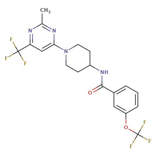 N-{1-[2-methyl-6-(trifluoromethyl)pyrimidin-4-yl]piperidin-4-yl}-3-(trifluoromethoxy)benzamide
