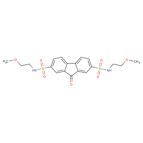 N2,N7-bis(2-methoxyethyl)-9-oxo-9H-fluorene-2,7-disulfonamide