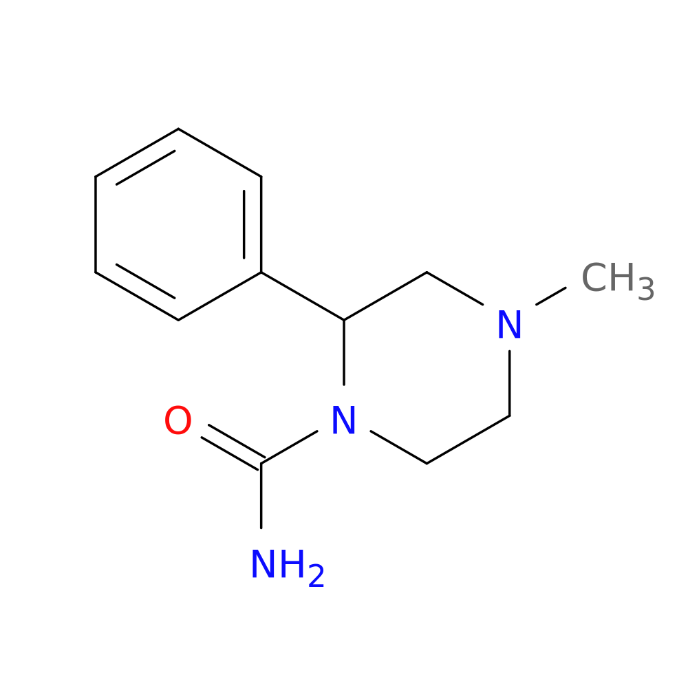 4-methyl-2-phenylpiperazine-1-carboxamide
