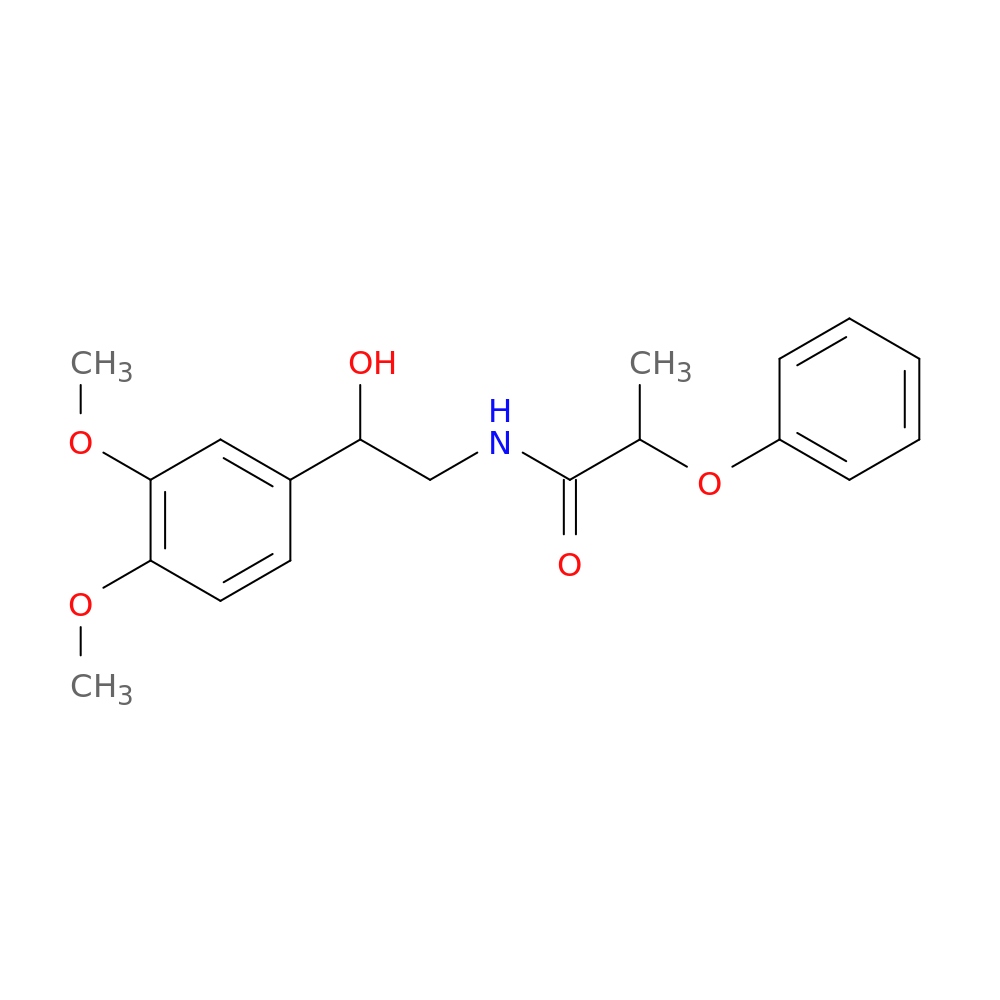 N-[2-(3,4-dimethoxyphenyl)-2-hydroxyethyl]-2-phenoxypropanamide