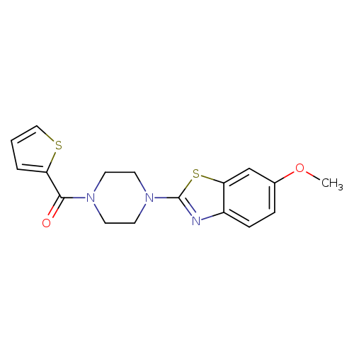 6-methoxy-2-[4-(thiophene-2-carbonyl)piperazin-1-yl]-1,3-benzothiazole