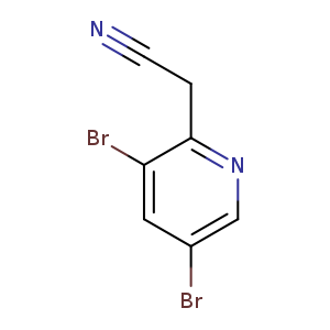 2-(3,5-dibromo-2-pyridyl)acetonitrile