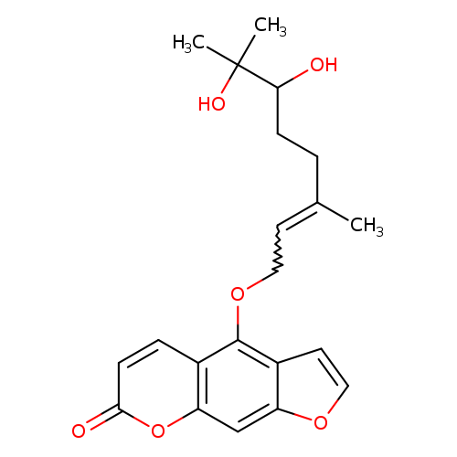 7H-Furo[3,2-g][1]benzopyran-7-one, 4-[[(2E)-6,7-dihydroxy-3,7-dimethyl-2-octen-1-yl]oxy]-