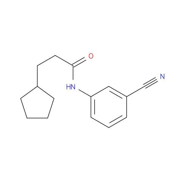N-(3-cyanophenyl)-3-cyclopentylpropanamide