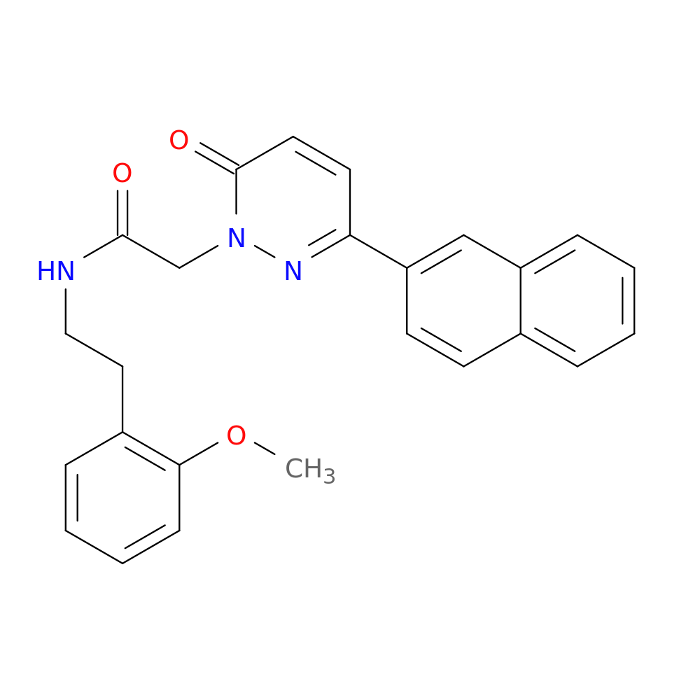 N-[2-(2-methoxyphenyl)ethyl]-2-[3-(naphthalen-2-yl)-6-oxo-1,6-dihydropyridazin-1-yl]acetamide