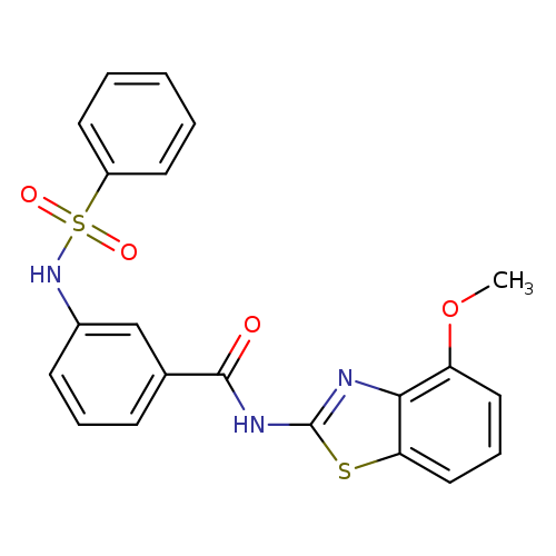 3-benzenesulfonamido-N-(4-methoxy-1,3-benzothiazol-2-yl)benzamide