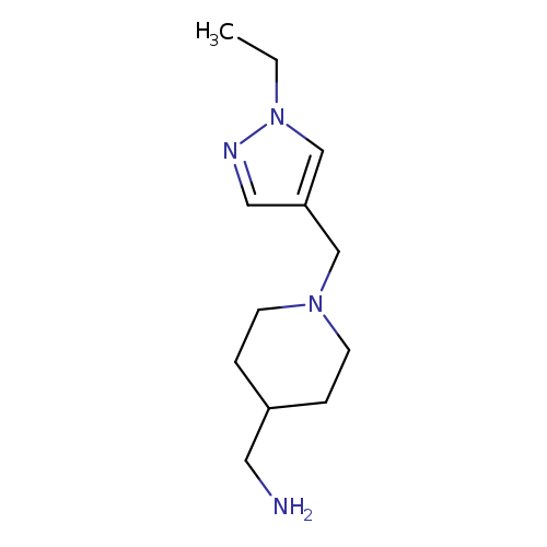 {1-[(1-ethyl-1H-pyrazol-4-yl)methyl]piperidin-4-yl}methylamine