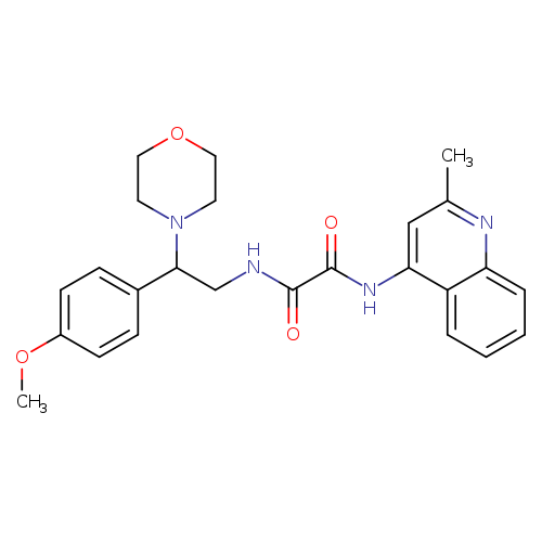 N'-[2-(4-methoxyphenyl)-2-(morpholin-4-yl)ethyl]-N-(2-methylquinolin-4-yl)ethanediamide
