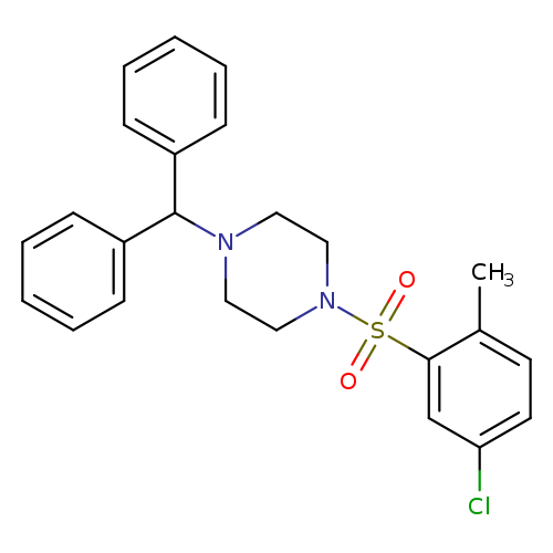 1-(5-chloro-2-methylbenzenesulfonyl)-4-(diphenylmethyl)piperazine