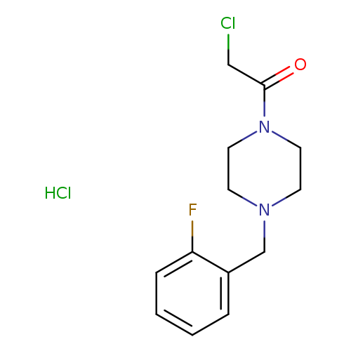 2-chloro-1-{4-[(2-fluorophenyl)methyl]piperazin-1-yl}ethan-1-one hydrochloride