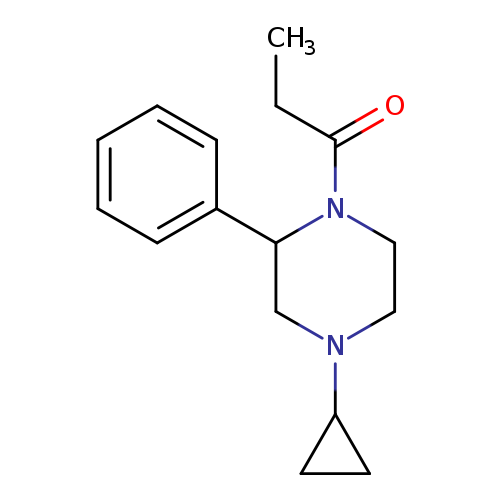 1-(4-cyclopropyl-2-phenylpiperazin-1-yl)propan-1-one