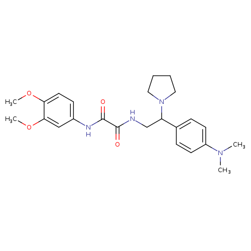 N-(3,4-dimethoxyphenyl)-N'-{2-[4-(dimethylamino)phenyl]-2-(pyrrolidin-1-yl)ethyl}ethanediamide