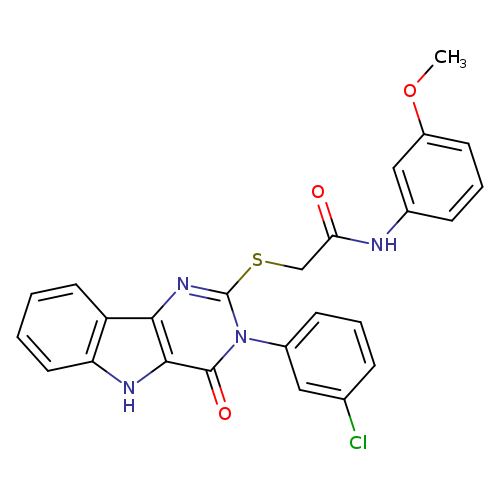 2-{[3-(3-chlorophenyl)-4-oxo-3H,4H,5H-pyrimido[5,4-b]indol-2-yl]sulfanyl}-N-(3-methoxyphenyl)acetamide
