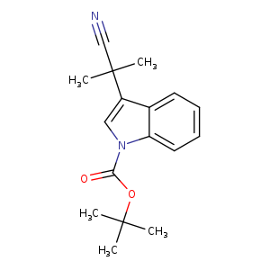 1H-Indole-1-carboxylic acid, 3-(1-cyano-1-methylethyl)-, 1,1-dimethylethyl ester