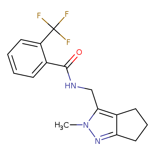 N-({2-methyl-2H,4H,5H,6H-cyclopenta[c]pyrazol-3-yl}methyl)-2-(trifluoromethyl)benzamide