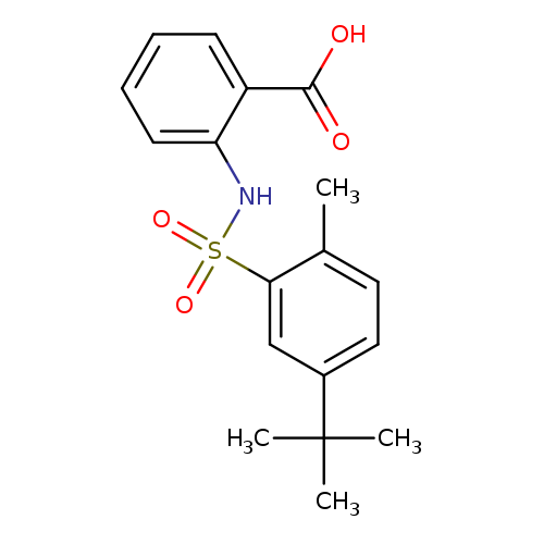 2-(5-tert-butyl-2-methylbenzenesulfonamido)benzoic acid
