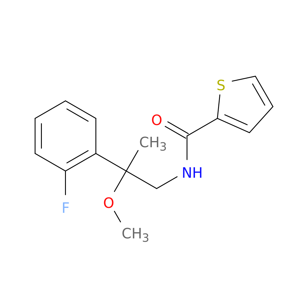 N-[2-(2-fluorophenyl)-2-methoxypropyl]thiophene-2-carboxamide