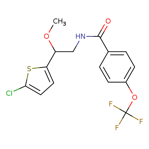 N-[2-(5-chlorothiophen-2-yl)-2-methoxyethyl]-4-(trifluoromethoxy)benzamide