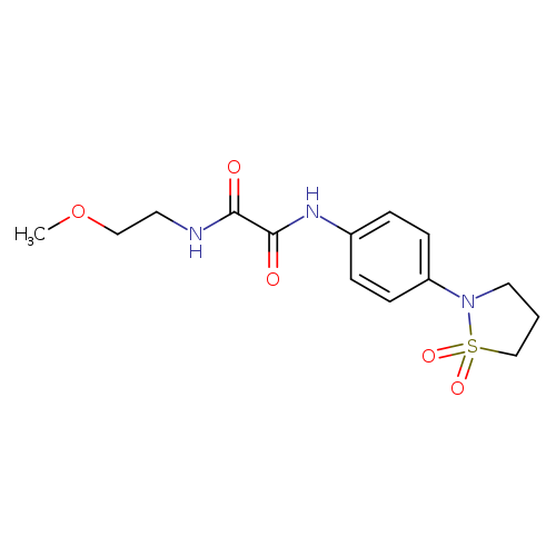 N'-[4-(1,1-dioxo-1lambda6,2-thiazolidin-2-yl)phenyl]-N-(2-methoxyethyl)ethanediamide