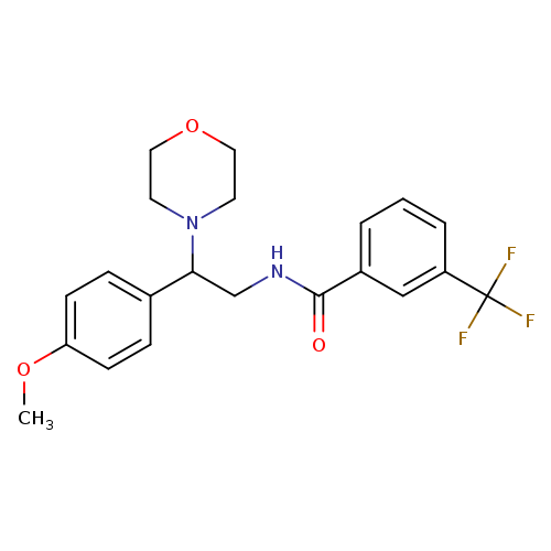 N-[2-(4-methoxyphenyl)-2-(morpholin-4-yl)ethyl]-3-(trifluoromethyl)benzamide